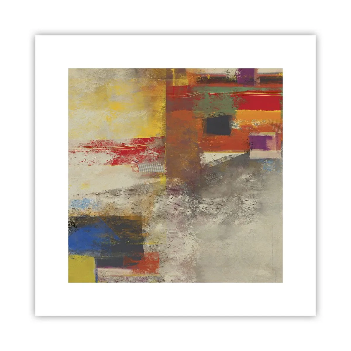 Poster - Geometria dei colori - 30x30 cm