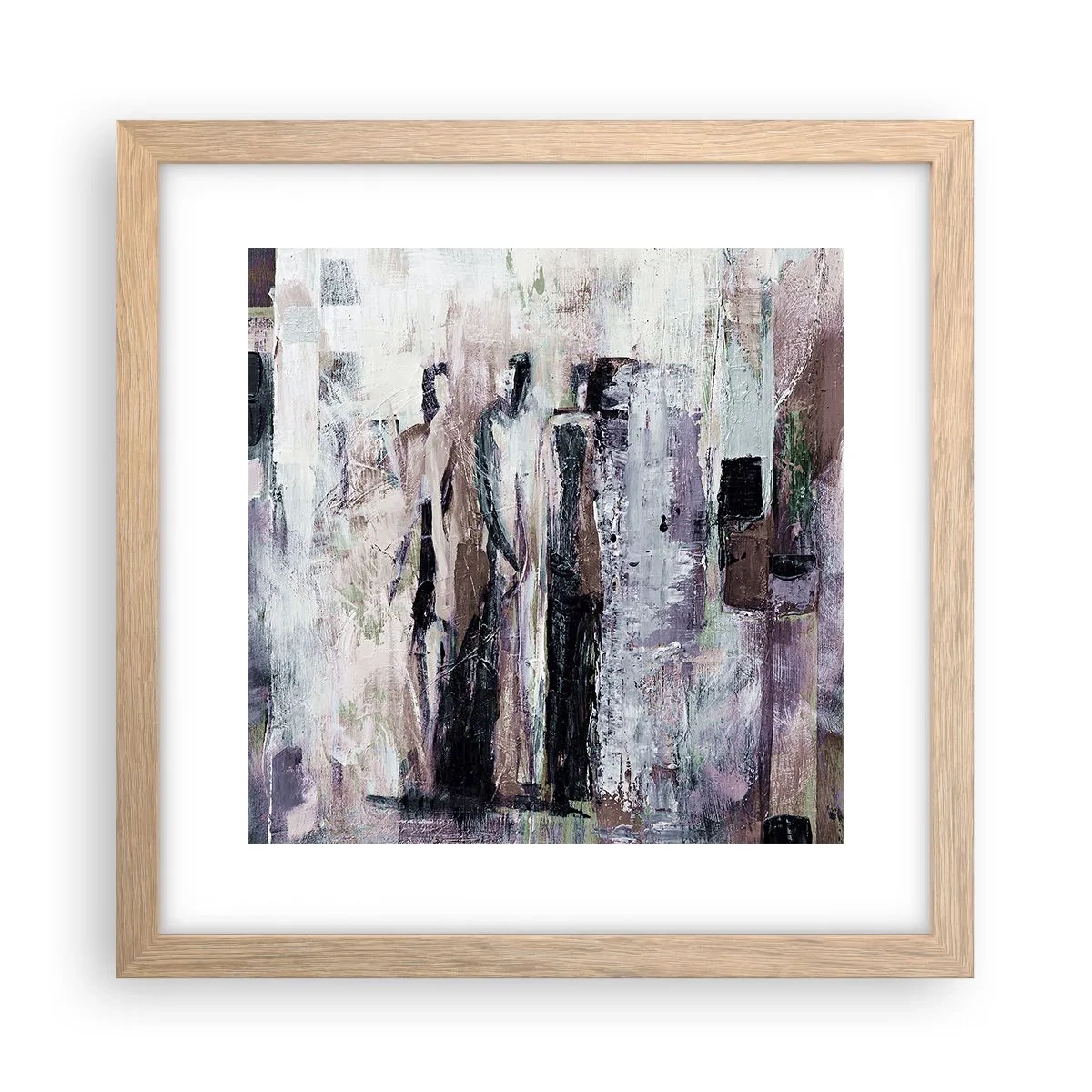 Poster in cornice rovere chiaro - Triade misteriosa - 30x30 cm