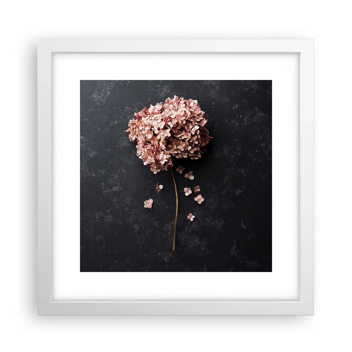 Poster in cornice bianca - Un vero segno romantico - 30x30 cm