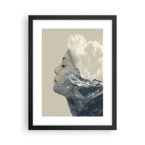 Poster in cornice nera - La bellezza degli elementi - 30x40 cm