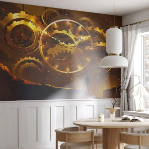 Fotomurali Premium Canvas - Alla fonte del tempo - Astrazione, Pezzo, Grafica - 300x210 cm