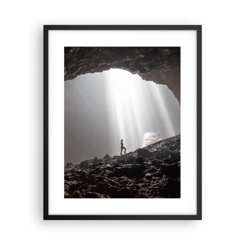 Poster in cornice nera - Grotta luminosa - 40x50 cm