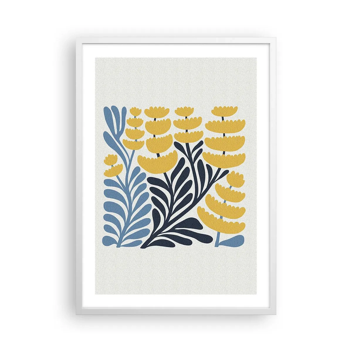 Poster in cornice bianca - Aiuola soleggiata - 50x70 cm