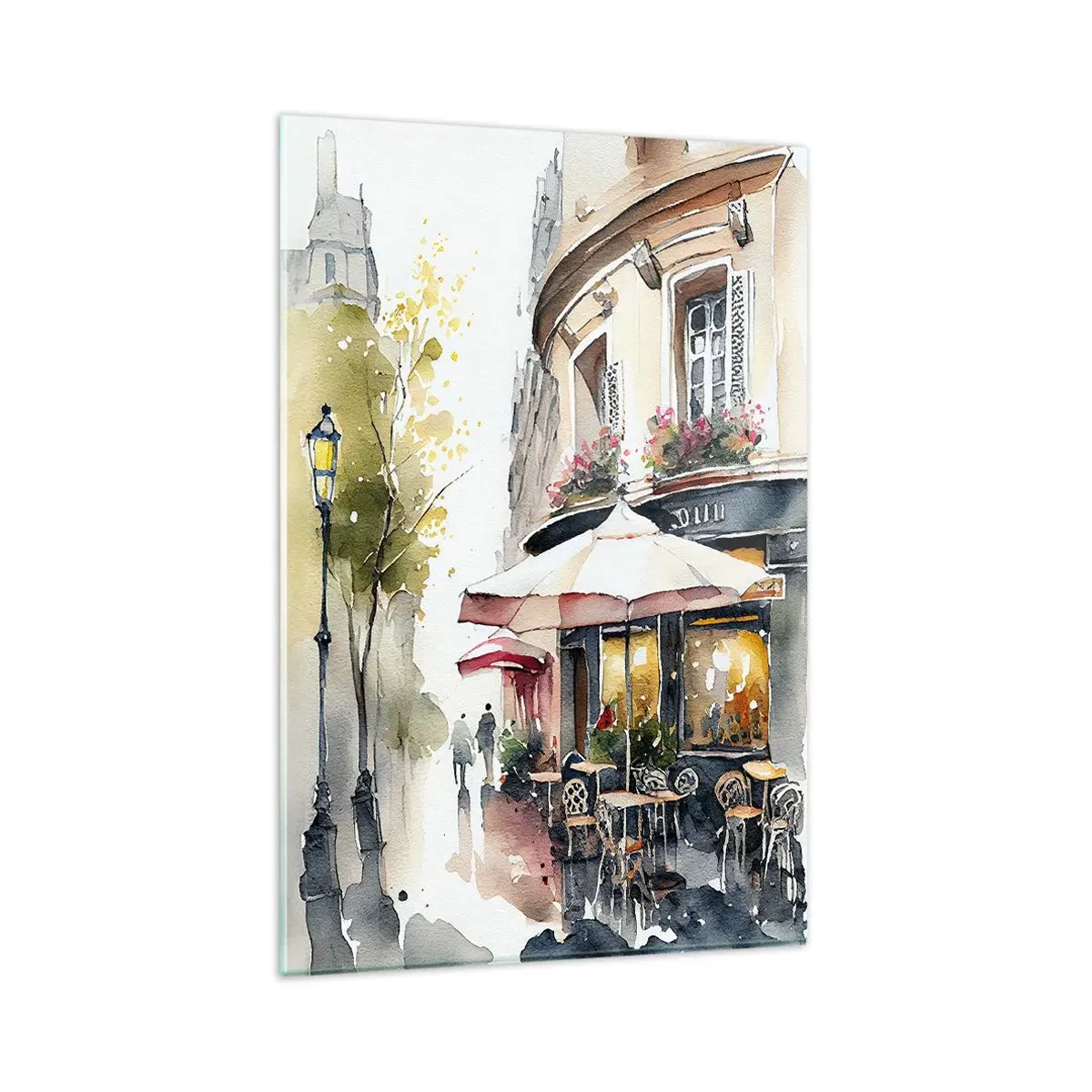 Quadro su vetro - Mattina a Parigi - 80x120 cm