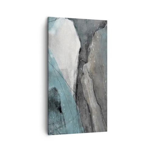 Quadro su tela - Stampe su Tela - Astrazione: rocce e ghiaccio - 45x80 cm