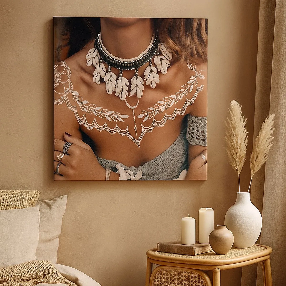 Quadro su tela - Stampe su Tela - Talismani, rituali di femminilità - 30x30 cm