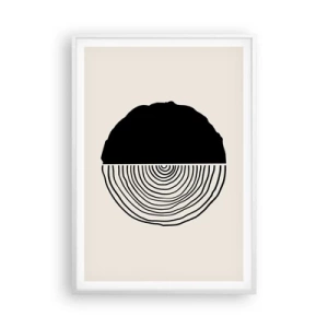 Poster in cornice bianca - A metà - 70x100 cm