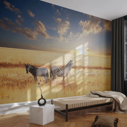 Fotomurali Premium Canvas - Allontanati, non disturbare - Animali, Costolette, Safari - 300x210 cm