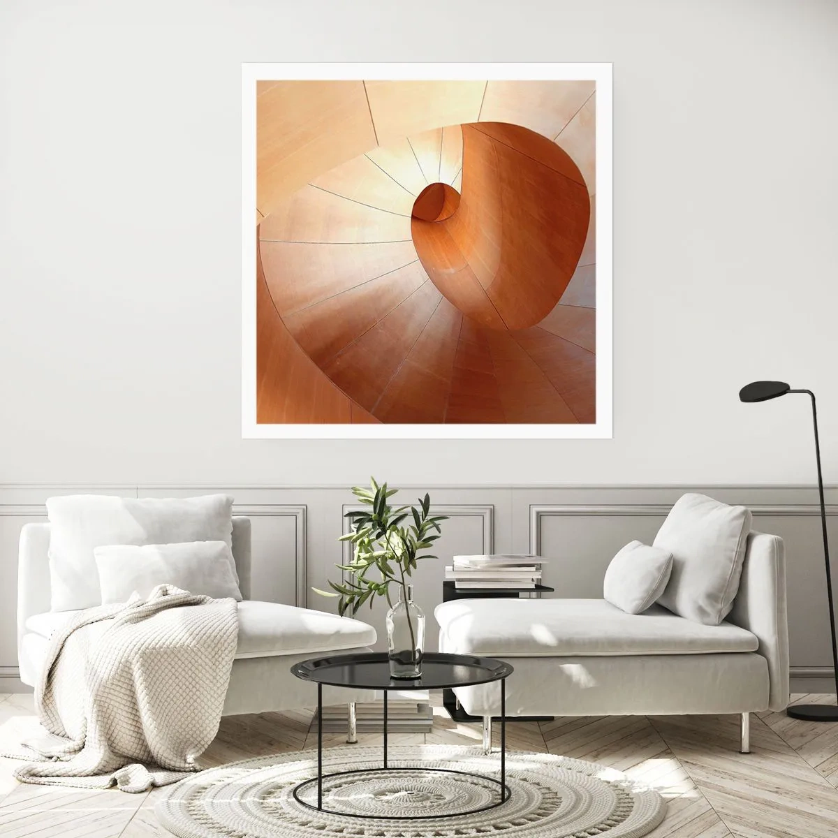 Poster - Serpentina architettonica - 50x50 cm