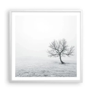 Poster in cornice bianca - Contro il nulla - 60x60 cm