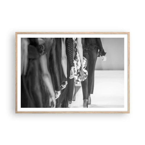 Poster in cornice rovere chiaro - Sfilata in stile - 100x70 cm