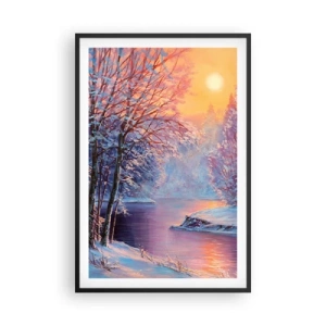 Poster in cornice nera - I colori dell'inverno - 61x91 cm