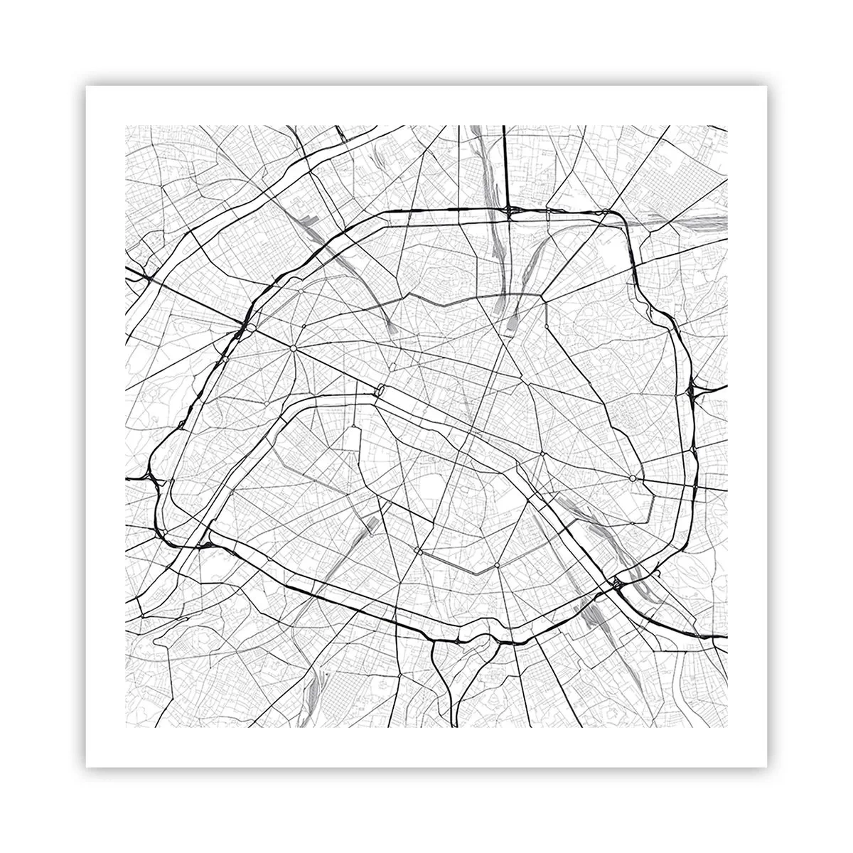 Poster - Il fiore di Parigi - 60x60 cm