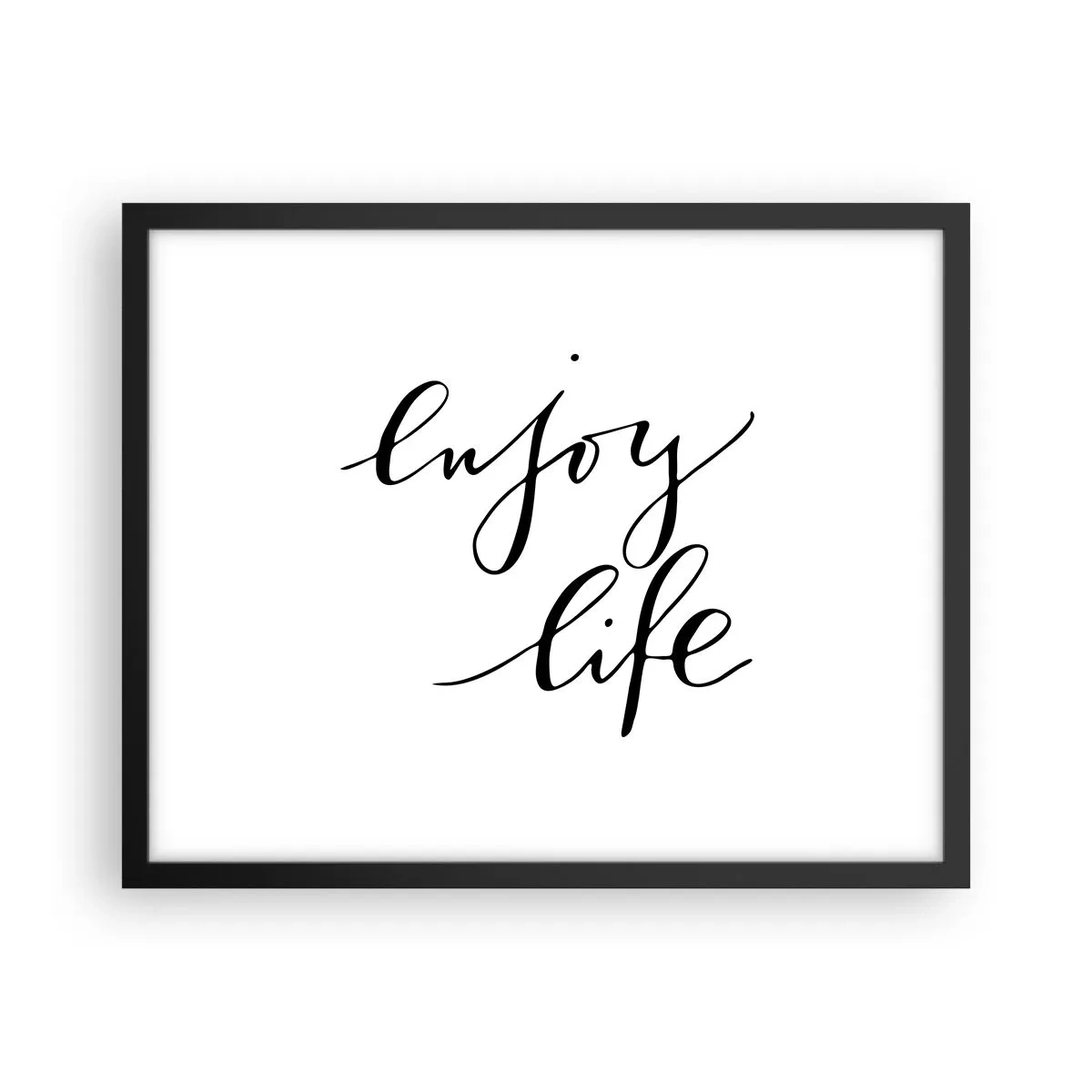 Poster in cornice nera - Niente da aggiungere... - 50x40 cm