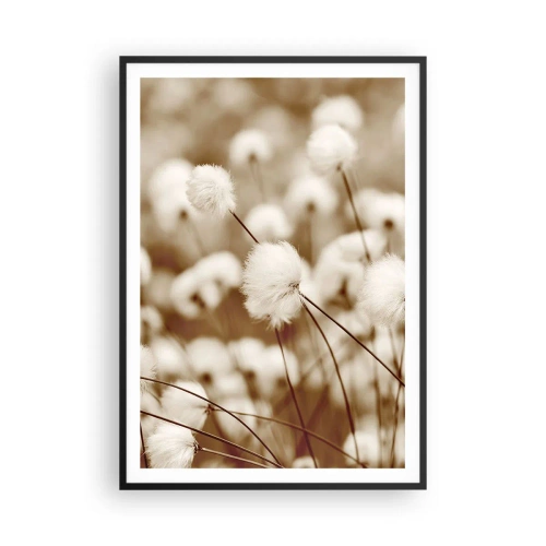 Poster in cornice nera - Campo di morbidezza - 70x100 cm