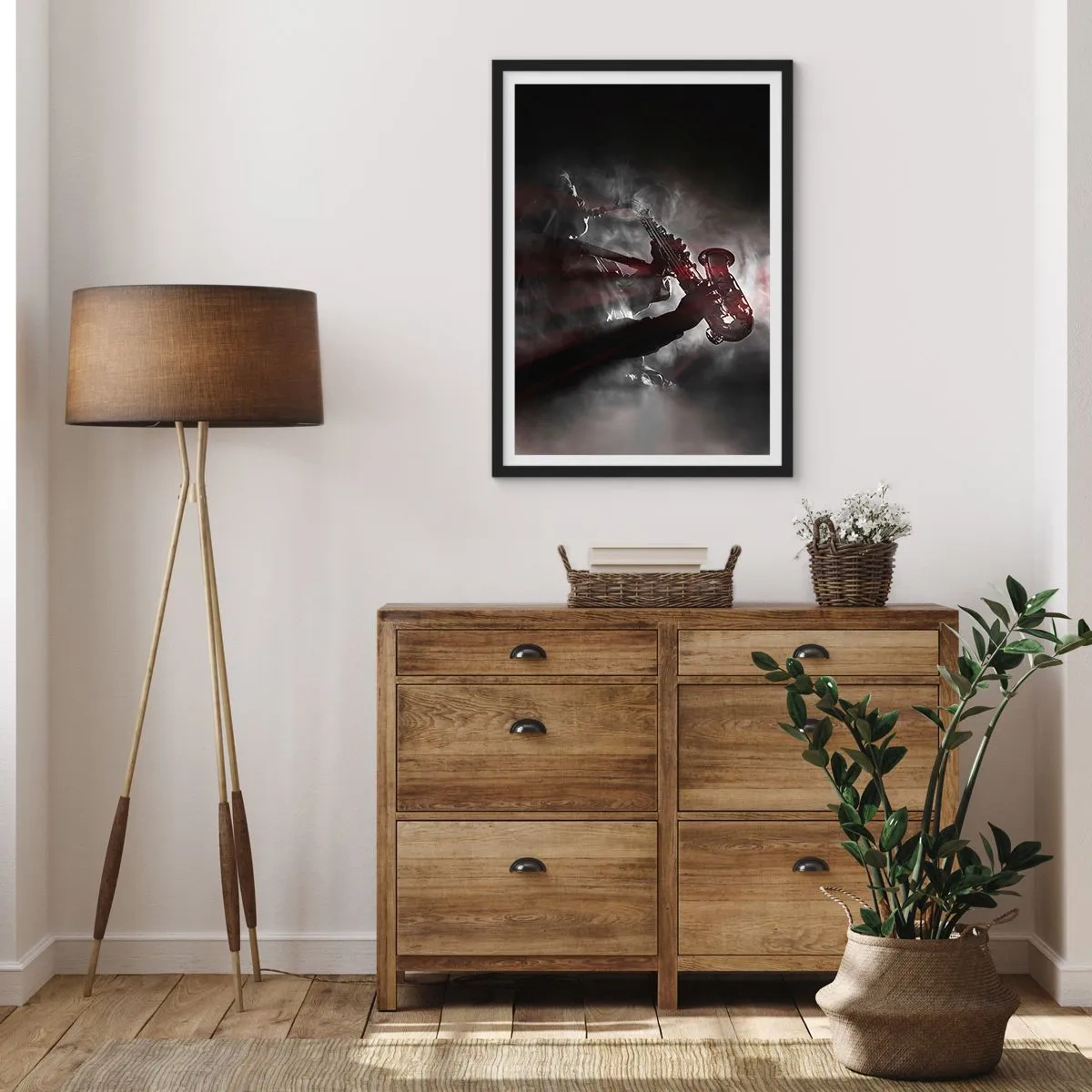 Poster in cornice nera - Nei fumi del jazz - 40x50 cm
