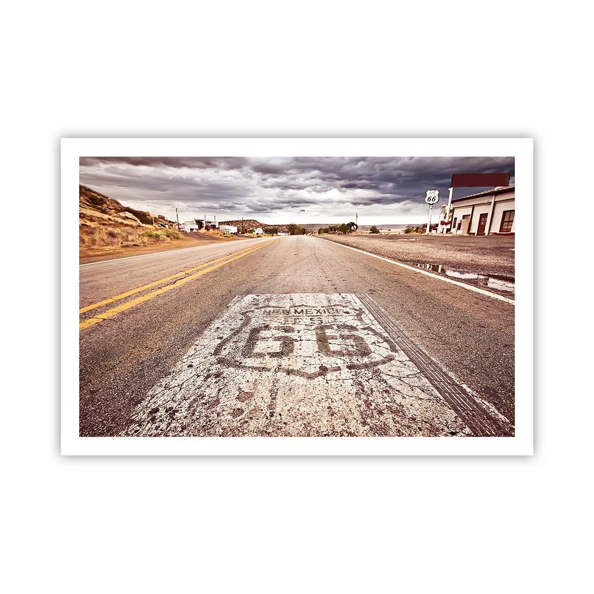 Poster - La Route 66: una leggenda americana - 91x61 cm