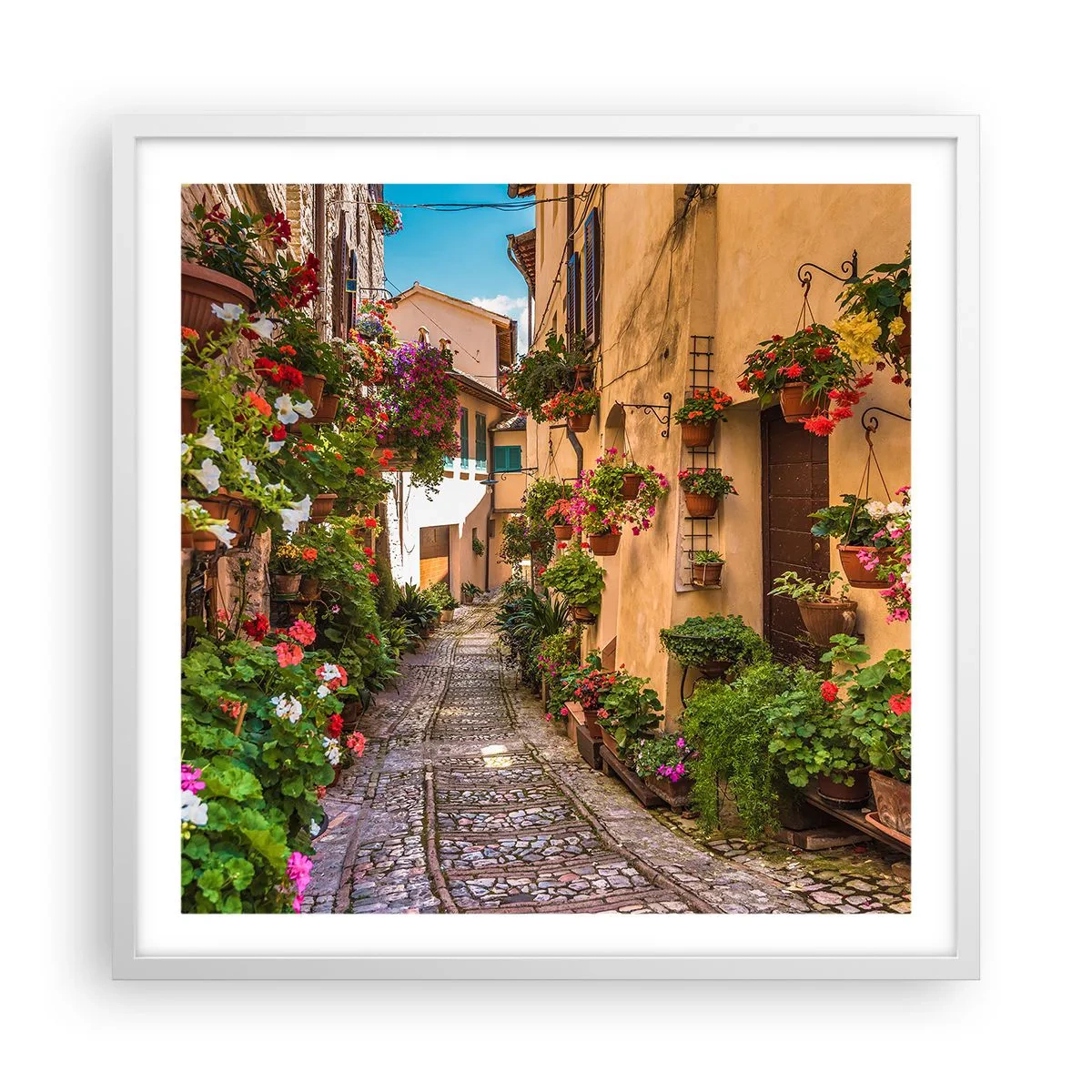 Poster in cornice bianca - Angolo italiano - 60x60 cm