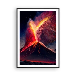 Poster in cornice nera - Bellezza e minaccia - 70x100 cm