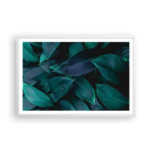 Poster in cornice bianca - Il verde puro - 91x61 cm