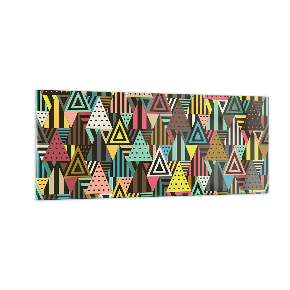 Quadro su vetro - Al ritmo di tre - 100x40 cm