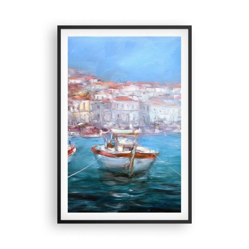 Poster in cornice nera - Golfo italiano - 61x91 cm