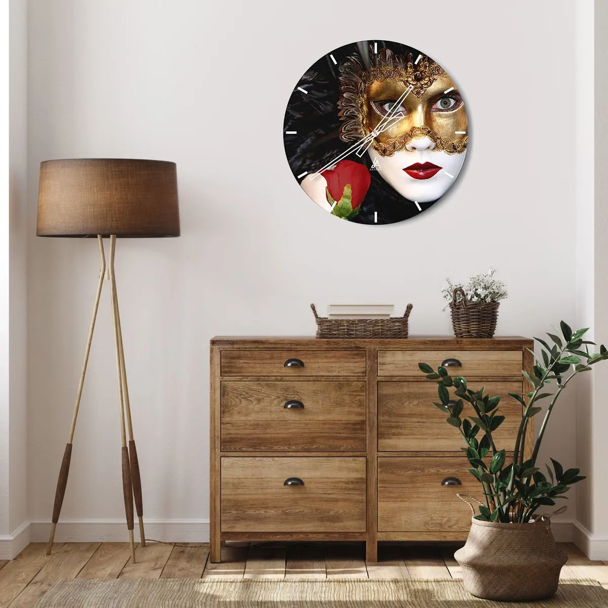 Orologio da parete - Orologio in Vetro - Perché la vita è un grande ballo - 40x40 cm