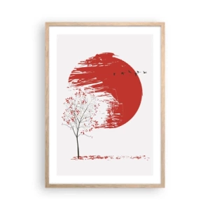 Poster in cornice rovere chiaro - Conosci questo paese? - 50x70 cm