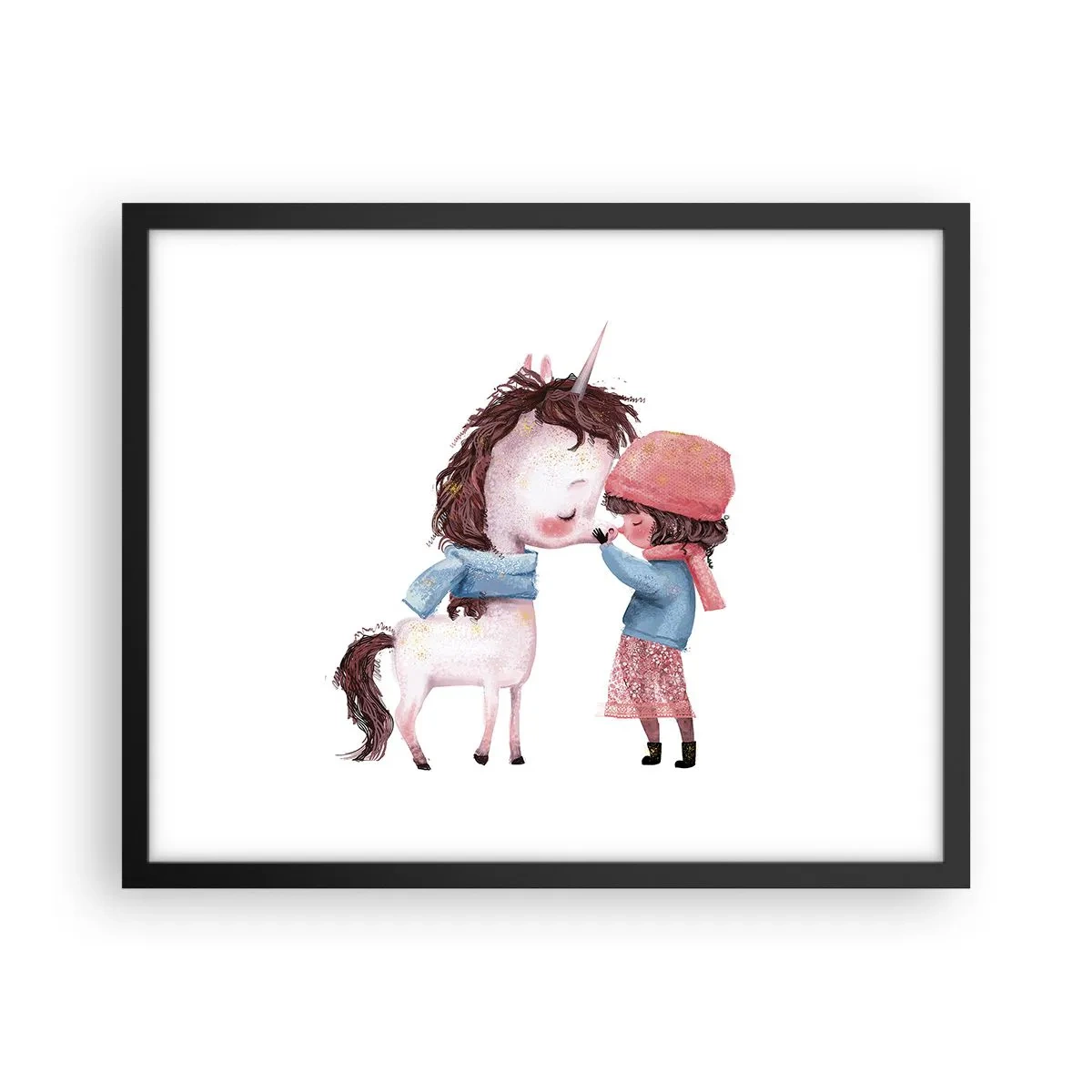 Poster in cornice nera - Racconto d'inverno - 50x40 cm