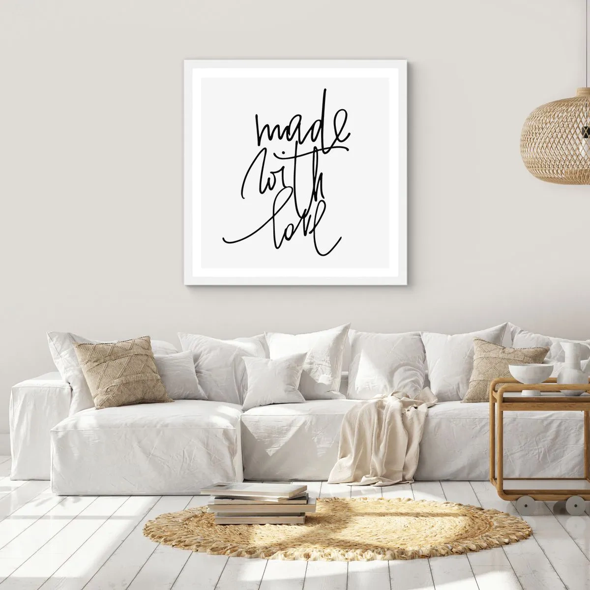 Poster in cornice bianca - La migliore marca - 50x50 cm