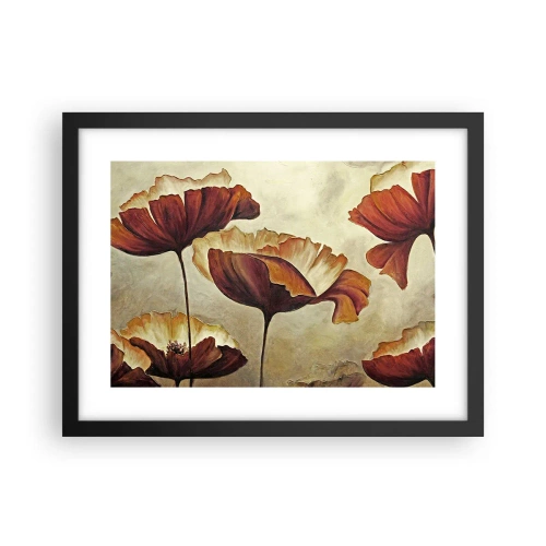 Poster in cornice nera - Nei prati e nei campi - 40x30 cm