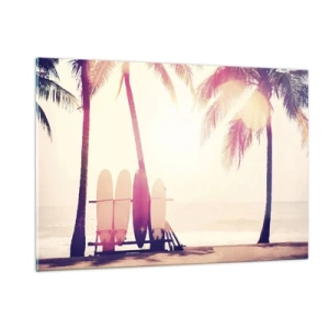 Quadro su vetro - Sarà una giornata fantastica - 120x80cm - Sarà un giorno fantastico - Decorazione murale moderna per soggiorno e camera da letto ARTTOR