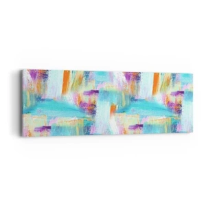 Quadro su tela - Stampe su Tela - Mite intreccio soffuso - 90x30 cm