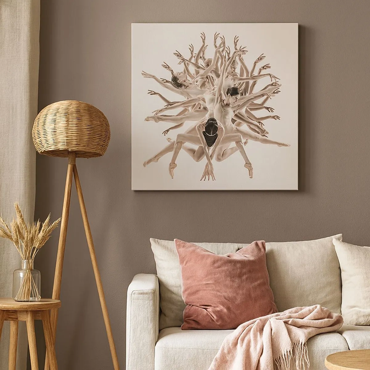 Quadro su tela - Stampe su Tela - Fiorendo nella danza - 30x30 cm