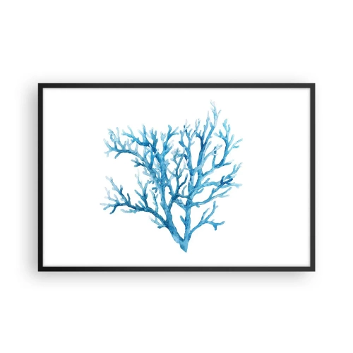 Poster in cornice nera - Filigrana marina - 91x61 cm