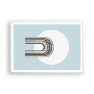 Poster in cornice bianca - Attrazione irresistibile - 100x70 cm