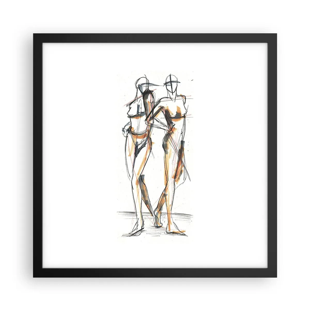 Poster in cornice nera - Studio di armonia - 40x40 cm