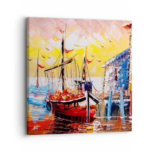 Quadro su tela - Stampe su Tela - Ritorno felice - 30x30 cm