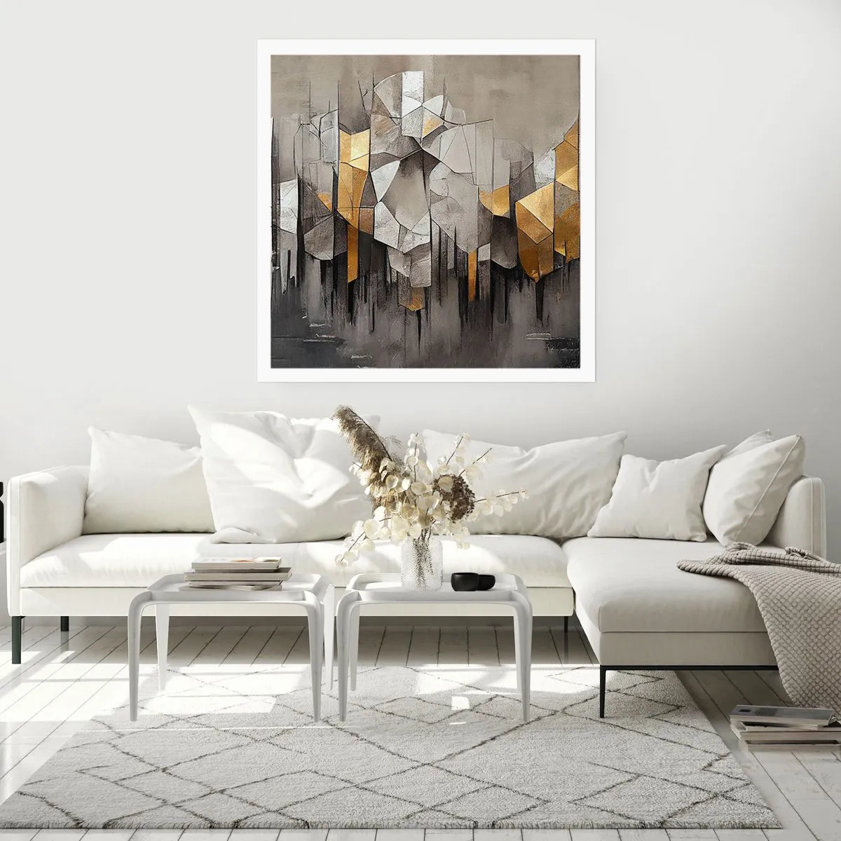 Poster - Composizione di ghiaccio e luce - 30x30 cm