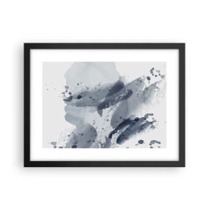 Poster in cornice nera - Studio della natura dell'acqua - 40x30 cm