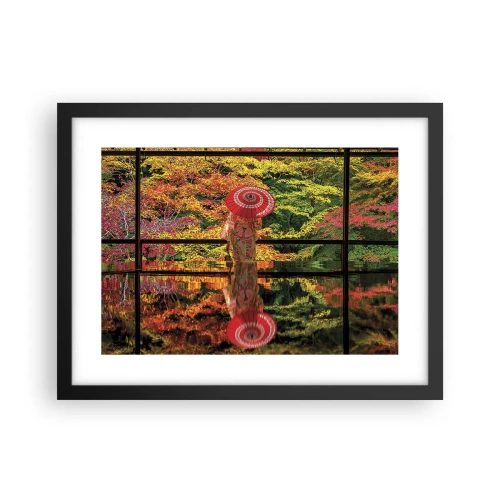 Poster in cornice nera - Nel tempio della natura - 40x30 cm