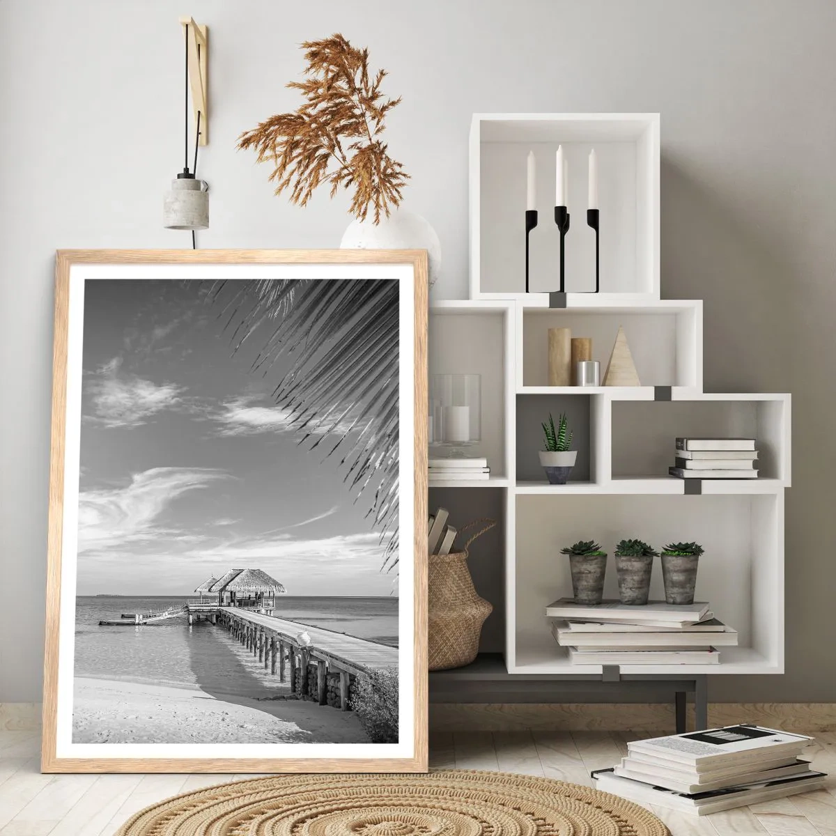 Poster in cornice rovere chiaro - Un ricordo o un sogno? - 30x40 cm