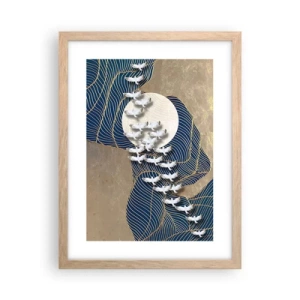 Poster in cornice rovere chiaro - Libertà, viaggio, comunità - 30x40 cm