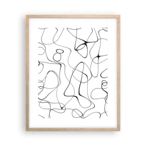 Poster in cornice rovere chiaro - Strade della vita, eventi del destino - 40x50 cm