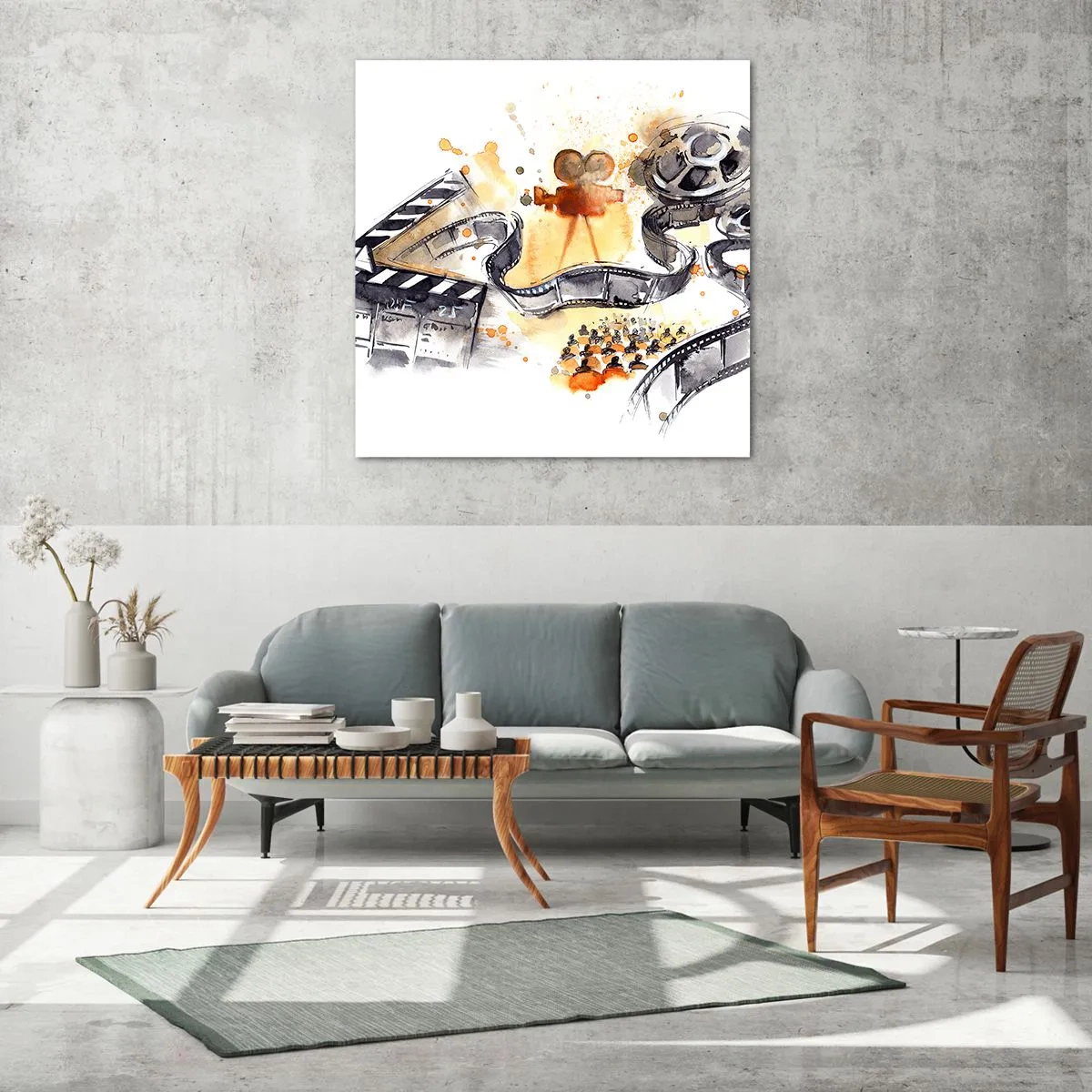 Quadro su vetro - Nel paese dei sogni - 70x70 cm