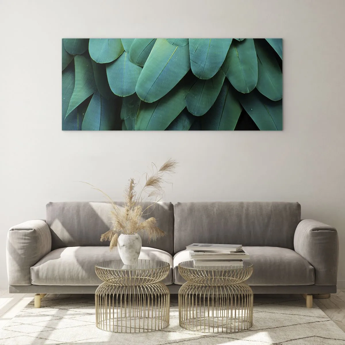 Quadro su vetro - Precisione da pappagallo - 100x40 cm