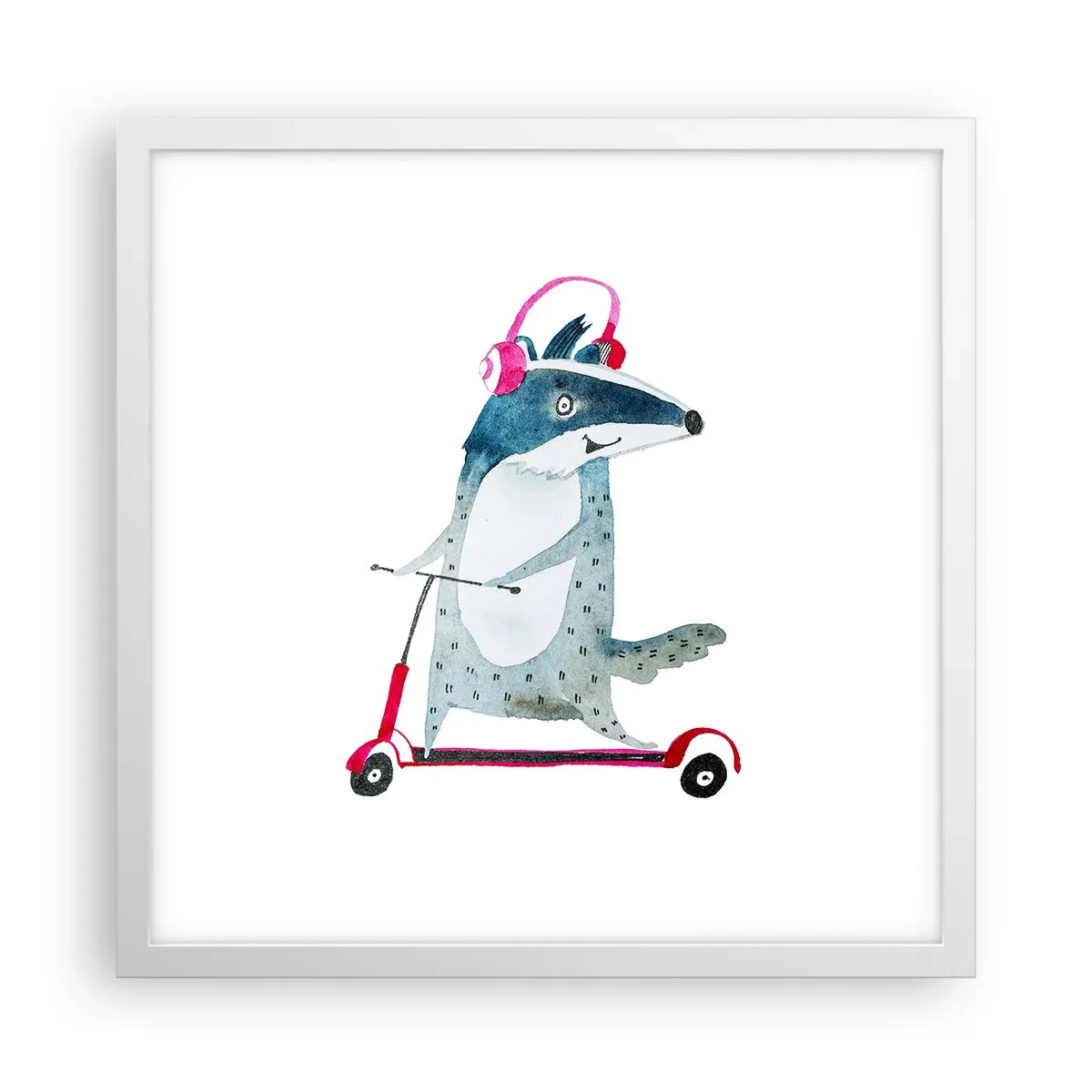 Poster in cornice bianca - Tassi di gioia - 40x40 cm