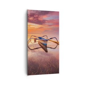 Quadro su tela - Stampe su Tela - La pace della sera tropicale - 65x120 cm
