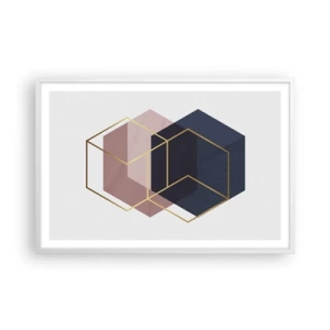 Poster in cornice bianca - La forza della semplicità - 91x61 cm