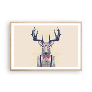 Poster in cornice rovere chiaro - Divertente stravaganza - 91x61 cm